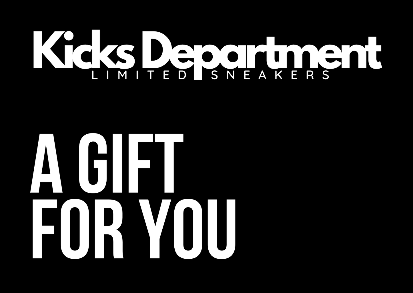 Kicks Department voucher